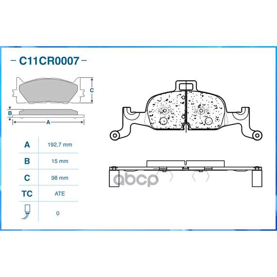 Купить ТОРМОЗНЫЕ КОЛОДКИ ПЕРЕДНИЕ LOW METALLIC C11CR0007