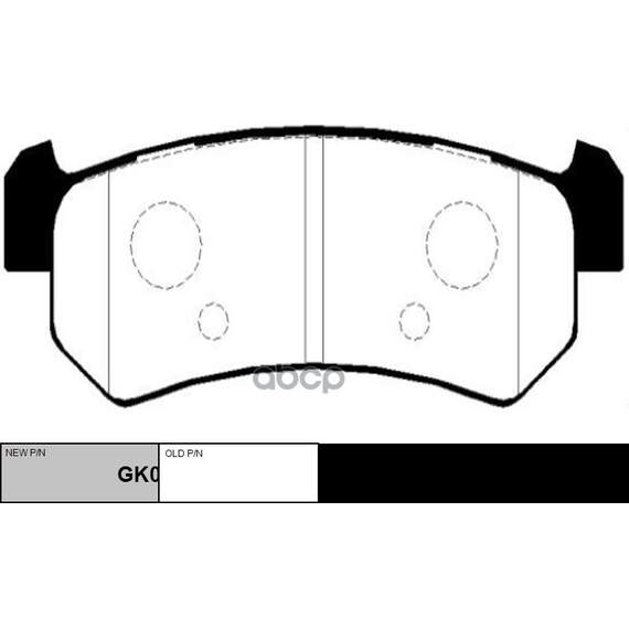 Купить КОЛОДКИ ТОРМОЗНЫЕ ДИСКОВЫЕ ЗАДНИЕ DAEWOO NUBIRA 1.6I/1.8I 03 (НОВ АРТ GK0442) CKKD-14