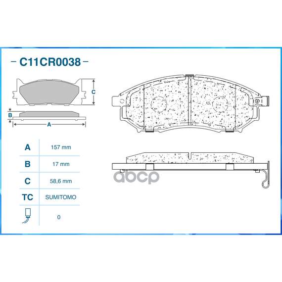 Купить ТОРМОЗНЫЕ КОЛОДКИ ПЕРЕДНИЕ LOW METALLIC C11CR0038