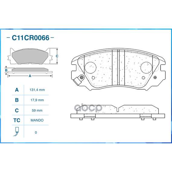 Купить ТОРМОЗНЫЕ КОЛОДКИ ПЕРЕДНИЕ LOW METALLIC C11CR0066