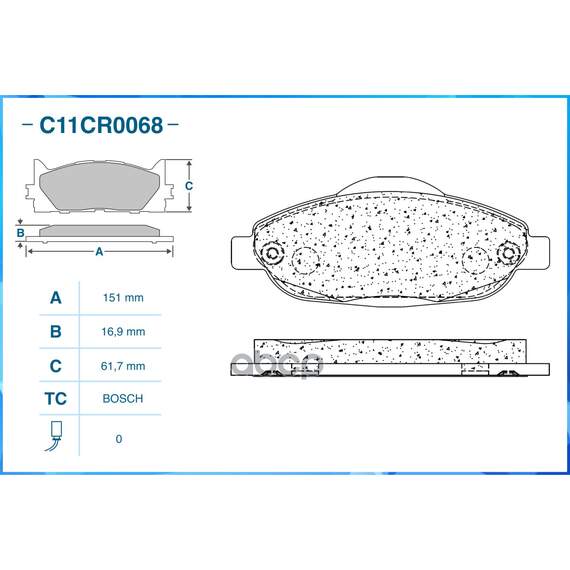 Купить ТОРМОЗНЫЕ КОЛОДКИ ПЕРЕДНИЕ LOW METALLIC C11CR0068