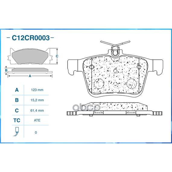 Купить ТОРМОЗНЫЕ КОЛОДКИ ЗАДНИЕ LOW METALLIC C12CR0003