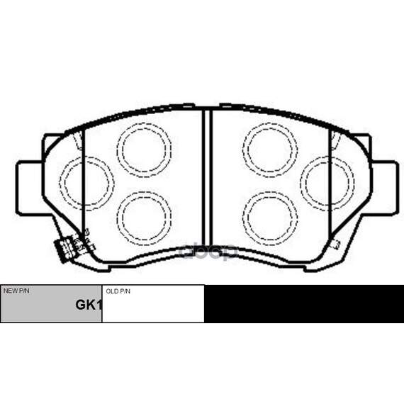 Купить КОЛОДКИ ТОРМОЗНЫЕ ДИСКОВЫЕ ПЕРЕДНИЕ TOYOTA CAMRY 3.0 91-96/CELICA 2.0 93-99 (НОВ АРТ GK1025) CKT-11