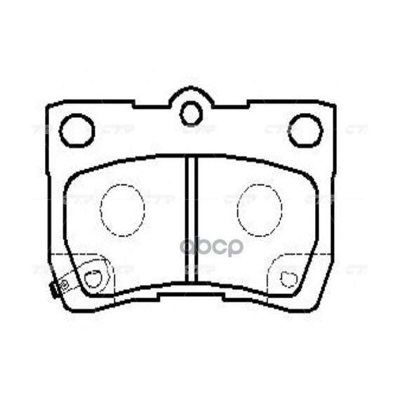 Купить КОЛОДКИ ТОРМОЗНЫЕ ДИСКОВЫЕ LEXUS GS 3.0-4.6 05-/IS 2.2-2.5 05- (СТАРЫЙ АРТ. CKT-46) GK1060