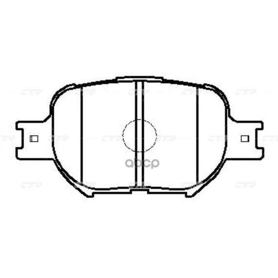 Купить КОЛОДКИ ТОРМОЗНЫЕ ДИСКОВЫЕ ПЕРЕДНИЕ TOYOTA COROLLA (СТАРЫЙ АРТ. CKT-57) GK1071