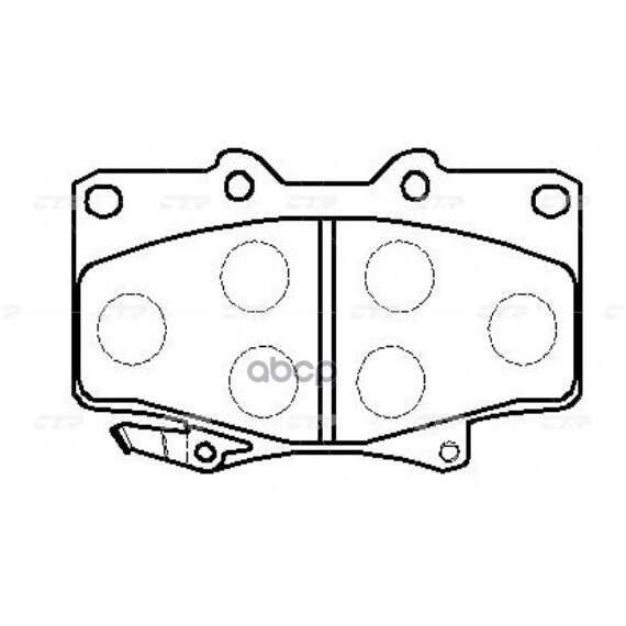 Купить КОЛОДКИ ТОРМОЗНЫЕ ДИСКОВЫЕ ПЕРЕДНИЕ TOYOTA LAND CRUISER 2.4-4.5/2.4D-4.2TD 90 (СТАРЫЙ АРТ. CKT-5) GK1019