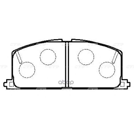 Купить КОЛОДКИ ТОРМОЗНЫЕ ДИСКОВЫЕ ПЕРЕДНИЕ TOYOTA CAMRY 82-88CARINA 1.6-2.0D 98 (СТАРЫЙ АРТ. CKT-9) GK1023