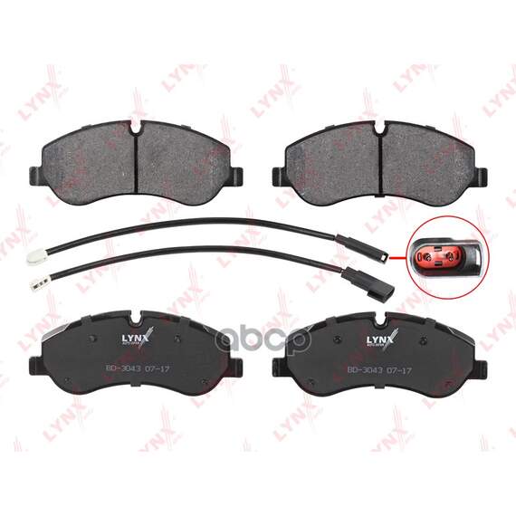 Купить КОЛОДКИ ТОРМОЗНЫЕ ПЕРЕДНИЕ ПОДХОДИТ ДЛЯ FORD TRANSIT 2.0D-2.2D 13 / TRANSIT/TOURNEO CUSTOM 2.0D-2.2D 12 BD-3043