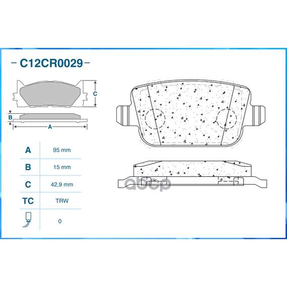 Купить ТОРМОЗНЫЕ КОЛОДКИ ЗАДНИЕ LOW METALLIC C12CR0029