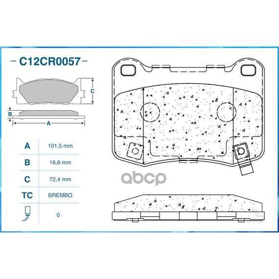 Купить ТОРМОЗНЫЕ КОЛОДКИ ЗАДНИЕ LOW METALLIC C12CR0057