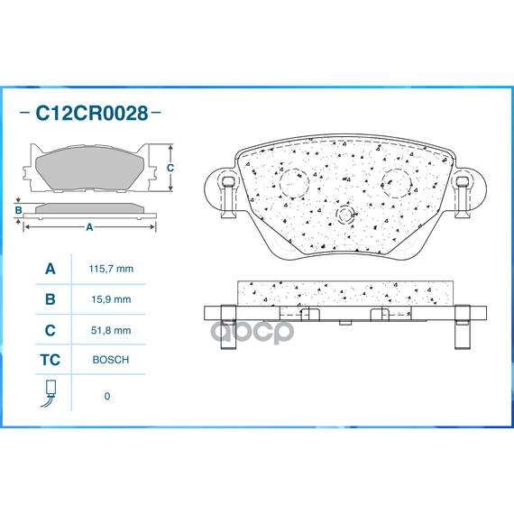 Купить ТОРМОЗНЫЕ КОЛОДКИ ЗАДНИЕ LOW METALLIC C12CR0028