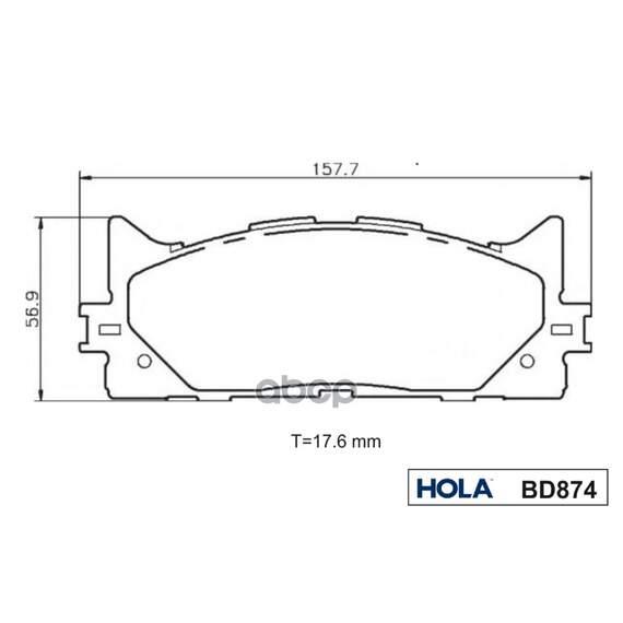 Купить ТОРМОЗНЫЕ КОЛОДКИ ДИСКОВЫЕ ПЕРЕДНИЕ TOYOTA CAMRY (V30,V40,V50), LEXUS ES(V40/V60) BD874