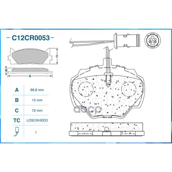 Купить ТОРМОЗНЫЕ КОЛОДКИ ЗАДНИЕ LOW METALLIC C12CR0053