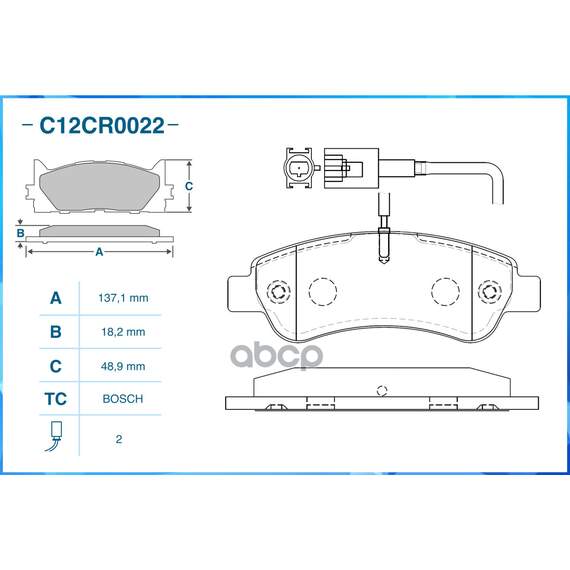 Купить ТОРМОЗНЫЕ КОЛОДКИ ЗАДНИЕ LOW METALLIC C12CR0022