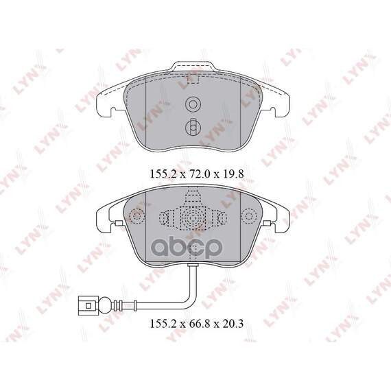 Купить КОЛОДКИ ТОРМОЗНЫЕ ПЕРЕДНИЕ ПОДХОДИТ ДЛЯ VW TIGUAN 1.4-2.0 07 BD-8038