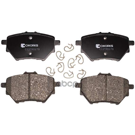 Купить ТОРМОЗНЫЕ КОЛОДКИ ЗАДНИЕ, LOW METALLIC C12CR0178