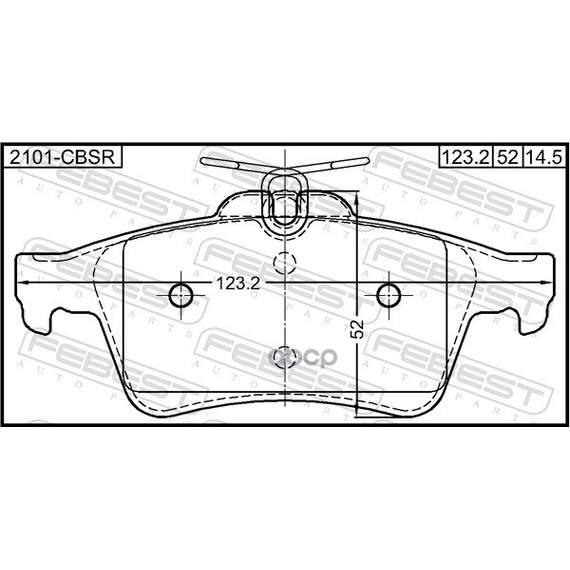 Купить КОЛОДКИ ТОРМОЗНЫЕ ЗАДНИЕ FORD FOCUS II CB4 2008-2011 2101-CBSR