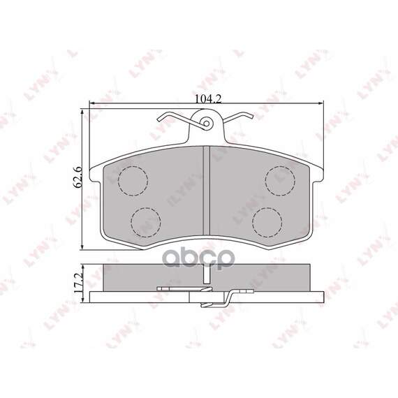 Купить ТОРМОЗНЫЕ КОЛОДКИ ПЕРЕДНИЕ ПОДХОДИТ ДЛЯ LADA 2108-099 BD-4605