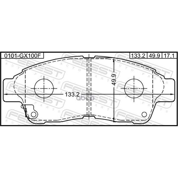 Купить КОЛОДКИ ТОРМОЗНЫЕ ДИСКОВЫЕ 0101-GX100F