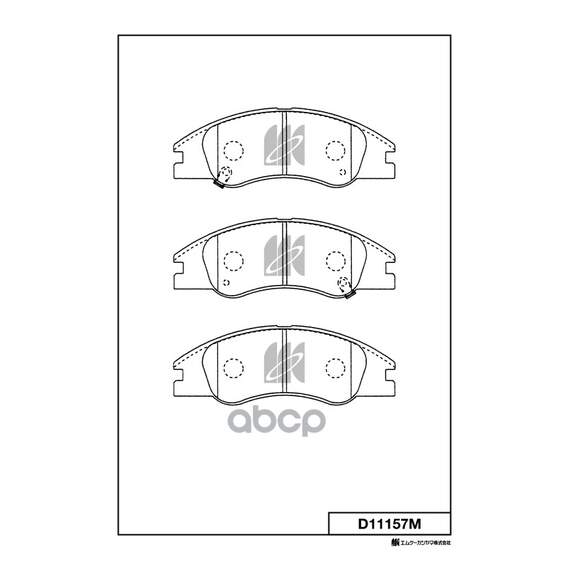 Купить КОЛОДКИ ТОРМОЗНЫЕ ДИСКОВЫЕ KIA CERATO 04- D11157M