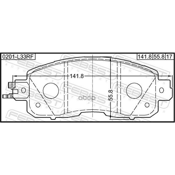 Купить КОЛОДКИ ТОРМОЗНЫЕ ПЕРЕДНИЕ ПОДХОДИТ ДЛЯ NISSAN ALTIMA L33 2012.05- [US] 0201-L33RF