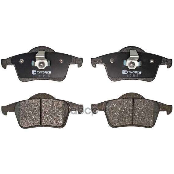 Купить ТОРМОЗНЫЕ КОЛОДКИ ЗАДНИЕ, LOW METALLIC C12CR0157