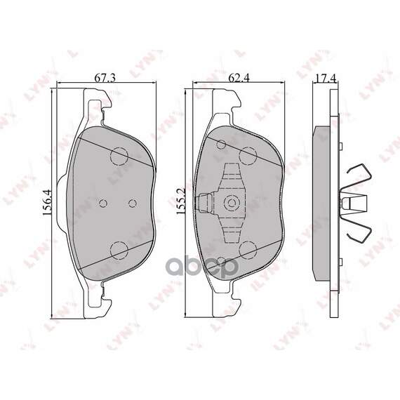 Купить КОЛОДКИ ТОРМОЗНЫЕ ПЕРЕДНИЕ ПОДХОДИТ ДЛЯ FORD FOCUS II/FOCUS C-MAX/KUGA 08, MAZDA 3 03/MAZDA 5 05, VOLVO C30 06/S40 04 BD-3001