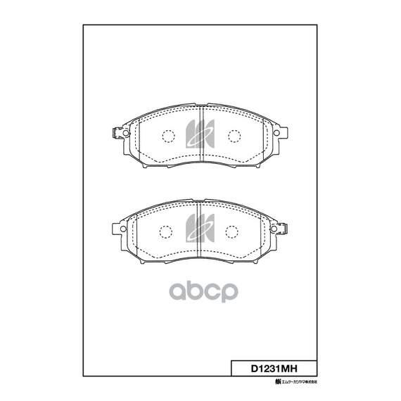 Купить КОЛОДКИ ТОРМОЗНЫЕ ДИСК. С АНТИСКРИПН.ПЛАСТ. D1231MH