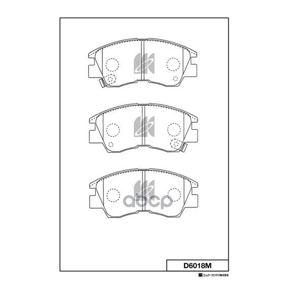 Купить КОЛОДКИ ТОРМОЗНЫЕ ДИСКОВЫЕ ПЕР. MITSUBISHI PAJERO I,MONTERO,L200,L300 86-96 D6018M