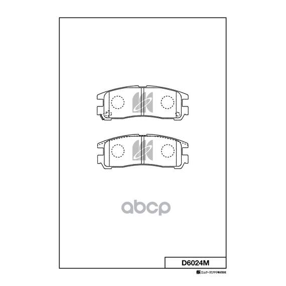Купить КОЛОДКИ ТОРМОЗНЫЕ ДИСКОВЫЕ ЗАДН. MITSUBISHI GALANT,COLT 91- D6024M
