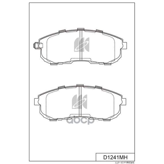 Купить КОЛОДКИ ТОРМОЗНЫЕ ДИСКОВЫЕ NISSAN SKYLINE V35 01, SUZUKI SX-4 06 D1241MH