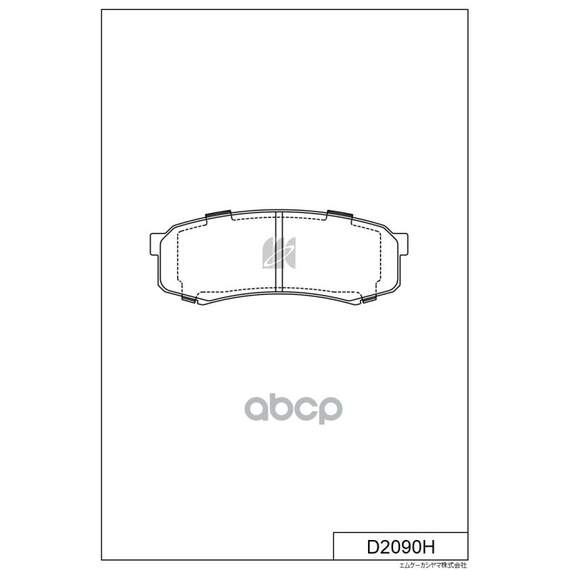 Купить КОЛОДКИ ТОРМОЗНЫЕ ДИСКОВЫЕ ЗАДНИЕ LAND CRUISER PRADO (J12/J15) 02 D2090H