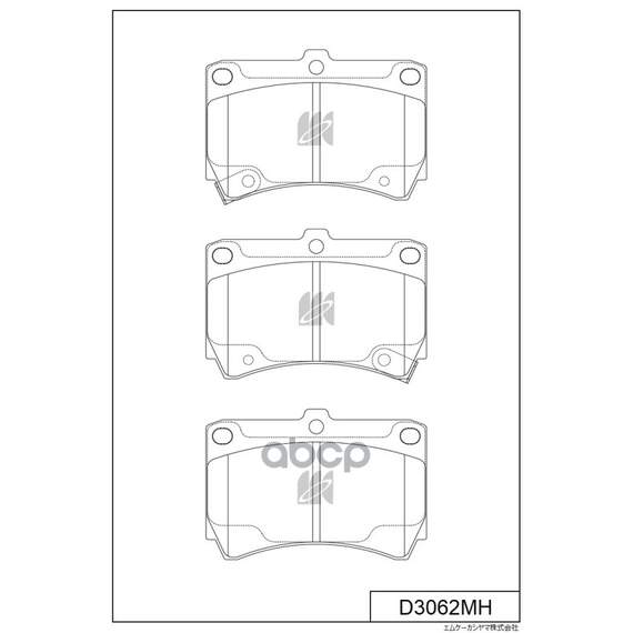 Купить КОЛОДКИ ТОРМОЗНЫЕ ДИСКОВЫЕ ПЕР.KIA RIO 00-02,MAZDA 121 90-96,323 90-,96- D3062MH