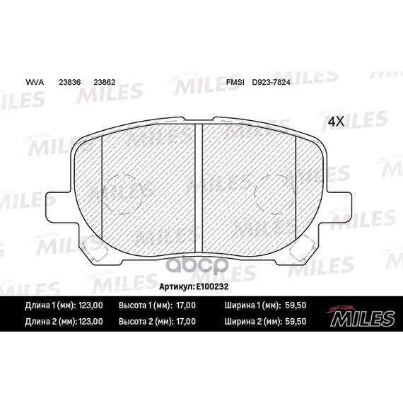 Купить КОЛОДКИ ТОРМОЗНЫЕ ПЕРЕДНИЕ (БЕЗ ДАТЧИКА) (СМЕСЬ SEMI-METALLIC) (TOYOTA AVENSIS VERSO 2.0/2.0D 01-) (TRW GDB3315) E100232