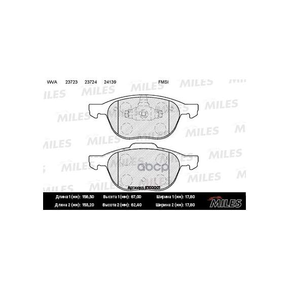Купить КОЛОДКИ ТОРМОЗНЫЕ ПЕРЕДНИЕ (БЕЗ ДАТЧИКА) (СМЕСЬ SEMI-METALLIC) FORD FOCUS II 04-/III 10-/MAZDA 3 03-/ VOLVO S40 04- (TRW GDB1583) E100001