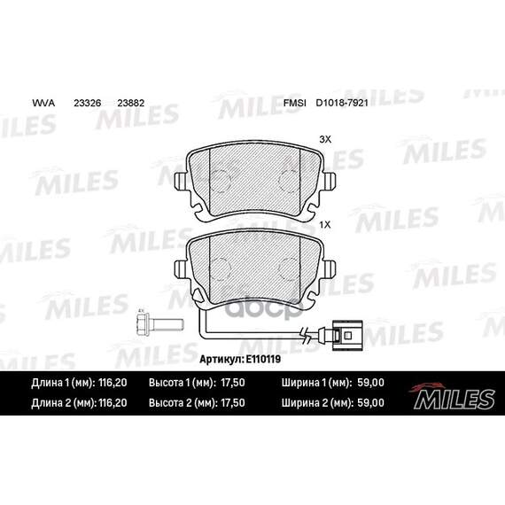 Купить КОЛОДКИ ТОРМОЗНЫЕ ЗАДНИЕ С ДАТЧИКОМ (СМЕСЬ SEMI-METALLIC) VOLKSWAGEN T5 03/MULTIVAN 03 (TRW GDB1557) E110119