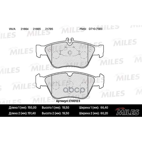 Купить КОЛОДКИ ТОРМОЗНЫЕ ПЕРЕДНИЕ (БЕЗ ДАТЧИКА) (СМЕСЬ SEMI-METALLIC) MERCEDES W210/W202/C208 2.0-2.8 (TRW GDB1205) E100123