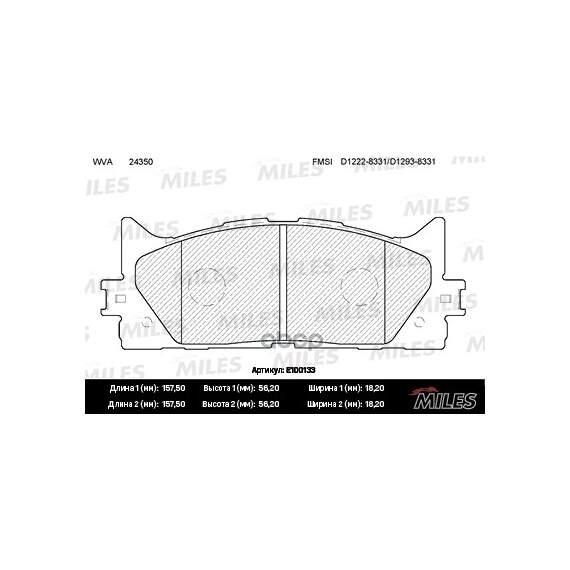 Купить КОЛОДКИ ТОРМОЗНЫЕ ПЕРЕДНИЕ (БЕЗ ДАТЧИКА) (СМЕСЬ SEMI-METALLIC) TOYOTA CAMRY V40 06-/V50 11-/LEXUS ES 240/350 06- (TRW GDB3429) E100133