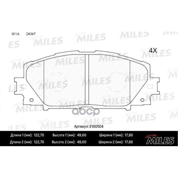 Купить КОЛОДКИ ТОРМОЗНЫЕ ПЕРЕДНИЕ БЕЗ ABS (СМЕСЬ SEMI-METALLIC) TOYOTA YARIS 06- (ЯПОНИЯ) (TRW GDB3459) E100504