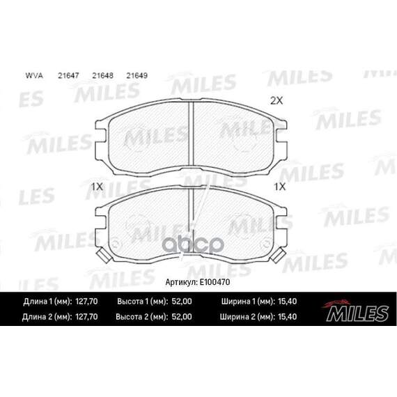 Купить КОЛОДКИ ТОРМОЗНЫЕ ПЕРЕДНИЕ (СМЕСЬ SEMI-METALLIC) MITSUBISHI GALANT/LANCER 1.8-2.0 88-00 (TRW GDB1128) E100470