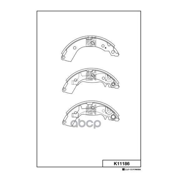 Купить КОЛОДКИ ТОРМОЗНЫЕ БАРАБАННЫЕ HYUNDAI GETZ 02-05 K11186