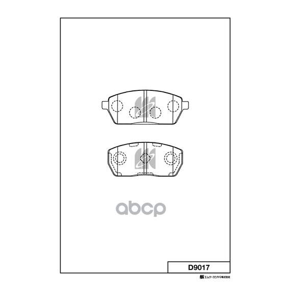 Купить КОЛОДКИ ТОРМОЗНЫЕ ДИСКОВЫЕ D9017