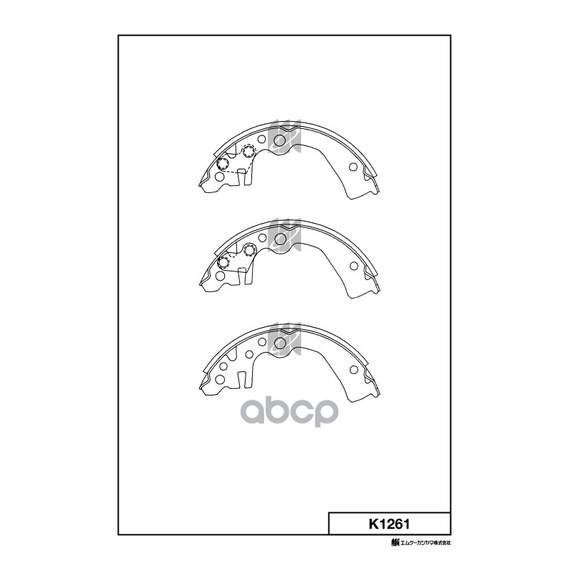 Купить КОЛОДКИ ТОРМОЗНЫЕ БАРАБАННЫЕ NISSAN MARCH,NOTE 1.0-1.4 05-12 K1261