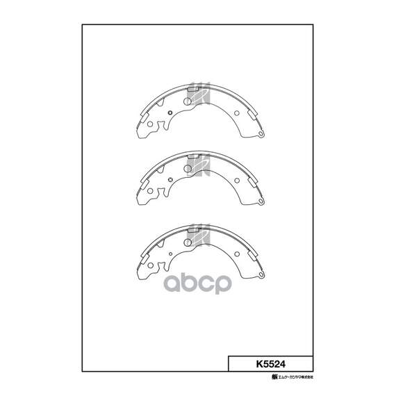 Купить КОЛОДКИ ТОРМОЗНЫЕ БАРАБАННЫЕ HONDA ACCORD 88-93 K5524