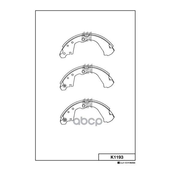 Купить КОЛОДКИ ТОРМОЗНЫЕ БАРАБАННЫЕ NISSAN PRAIRIE M12 98- K1193