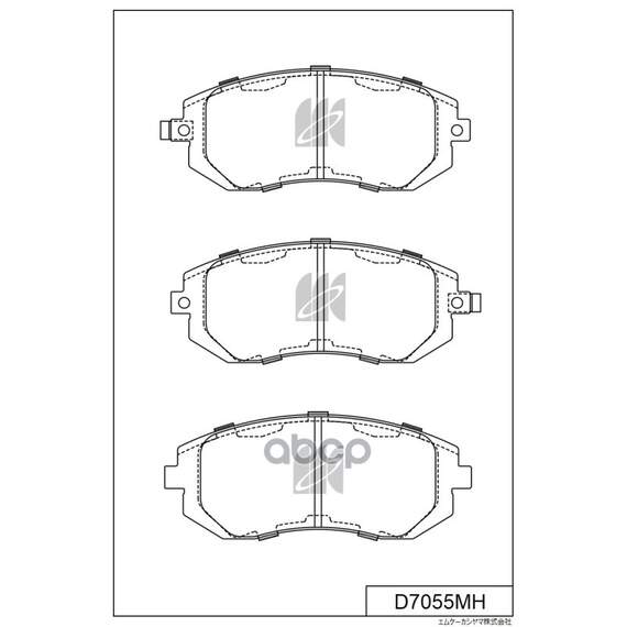 Купить КОЛОДКИ ТОРМОЗНЫЕ ДИСКОВЫЕ ПЕР. SUBARU LEGACY 2.0I,2.5I 98-03, D7055MH