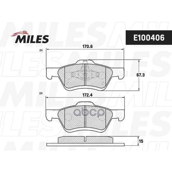 Купить КОЛОДКИ ТОРМОЗНЫЕ ПЕРЕДНИЕ (СМЕСЬ SEMI-METALLIC) FORD MAVERICK/MAZDA TRIBUTE 2.4-3.0 04- (TRW GDB1752) E100406