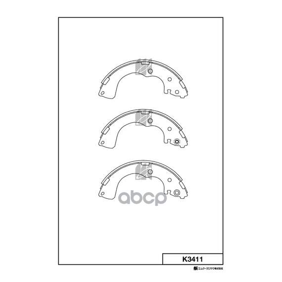 Купить КОЛОДКИ ТОРМОЗНЫЕ БАРАБАННЫЕ K3411