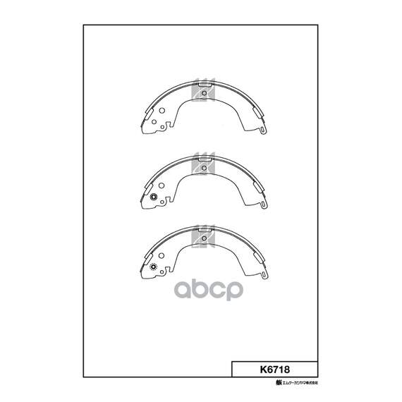 Купить КОЛОДКИ ТОРМОЗНЫЕ БАРАБАННЫЕ MITSUBISHI L200 2.0-2.5TD 96-,L400 2.5TD 99- K6718
