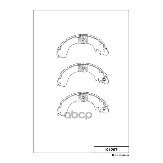Купить КОЛОДКИ ТОРМОЗНЫЕ БАРАБАННЫЕ NISSAN TIIDA ALL 07- K1267